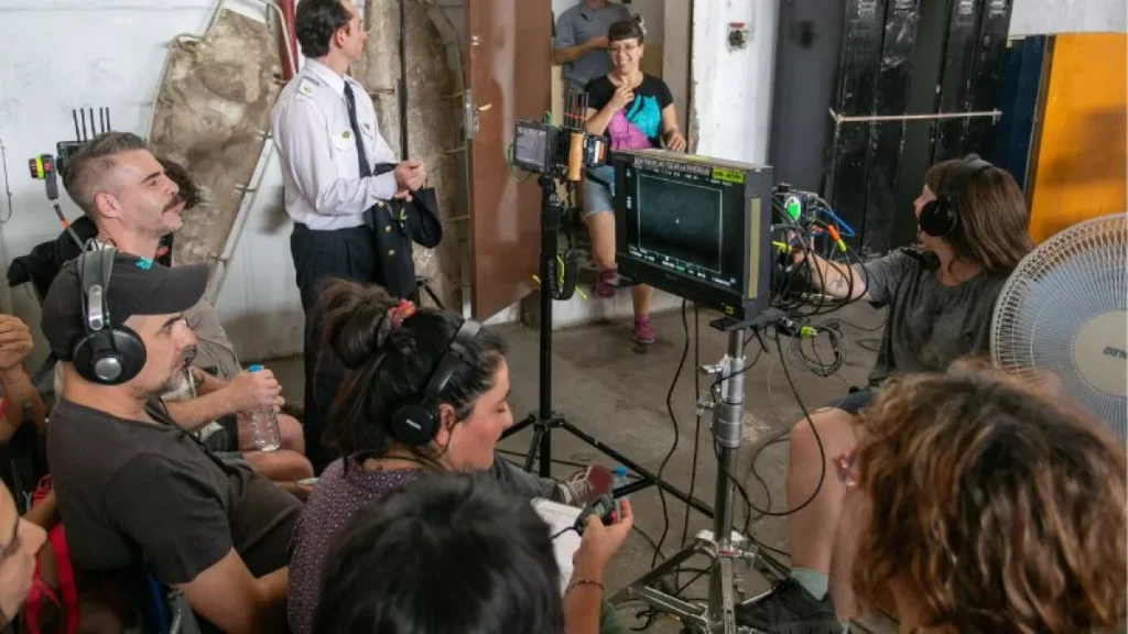 Juan Pablo Sallato rodando Hangar Rojo